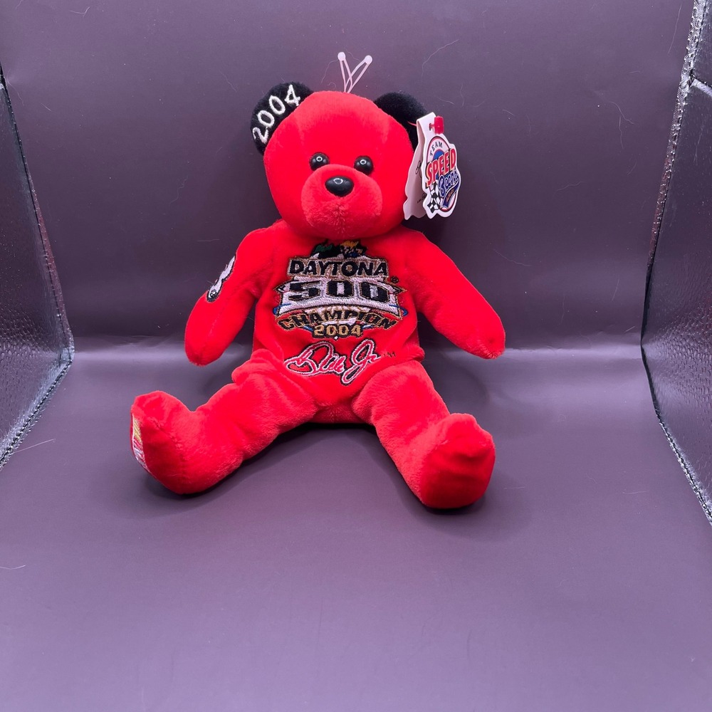 Team Speed Beans Dale Earnhardt Jr.‎ Plush Bear 2004 Daytona 500 Champion